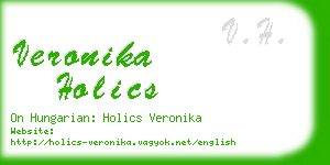 veronika holics business card